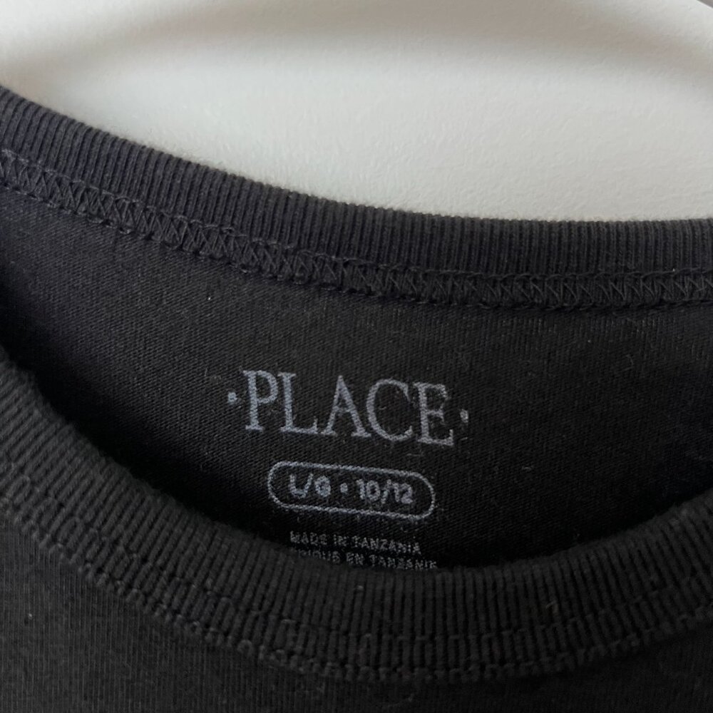 Children's Place Black Long Sleeve Boy's Size Large 10/12 - Picture 2 of 3